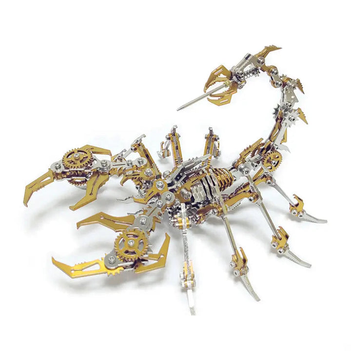 Stainless Steel DIY Assembly 3D Model Puzzle Jigsaw Detachable Scorpion King - Diy book nook kit