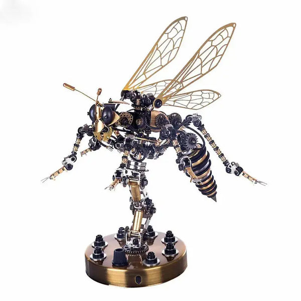 Wasp Insects 3D Metal DIY Mechanical Model Kit Puzzle Assemble Jigsaw Toys Craft - Diy book nook kit