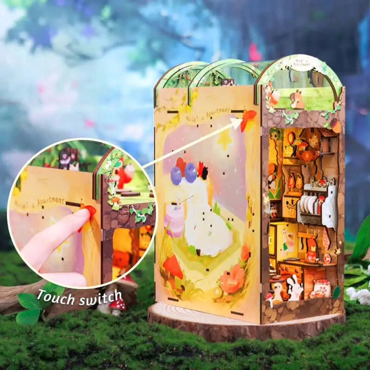 CUTEBEE Moles Apartment DIY Book Nook Kit - Diy book nook kit