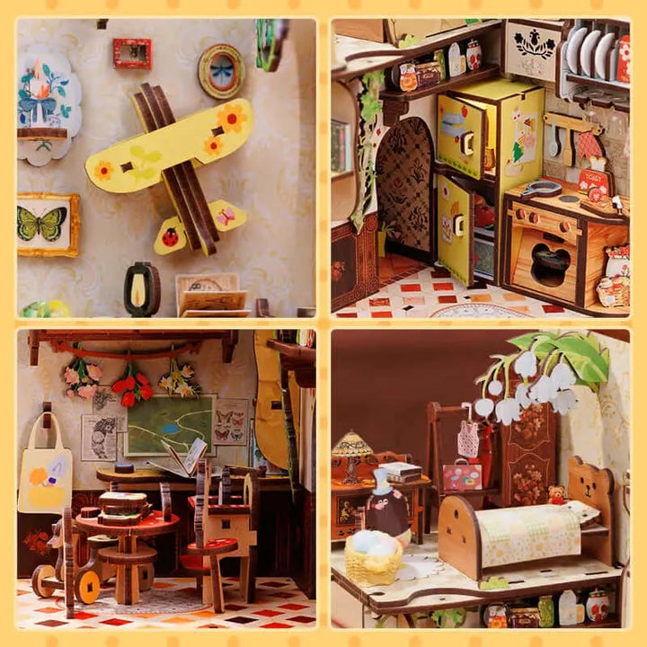 CUTEBEE Moles Apartment DIY Book Nook Kit - Diy book nook kit