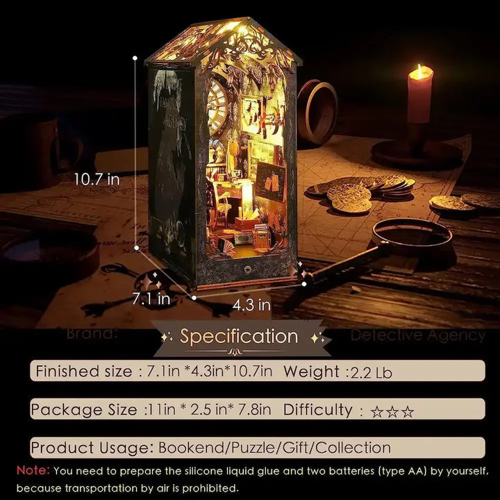 Detective Agency DIY Book Nook Kits - Diy book nook kit