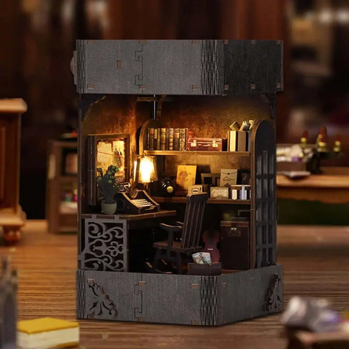 Detective Agency Dollhouse DIY Book Nook Kit - Diy book nook kit