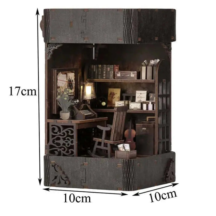 Detective Agency Dollhouse DIY Book Nook Kit - Diy book nook kit