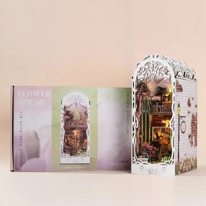 Flower House DIY Book Nook Kit - Diy book nook kit